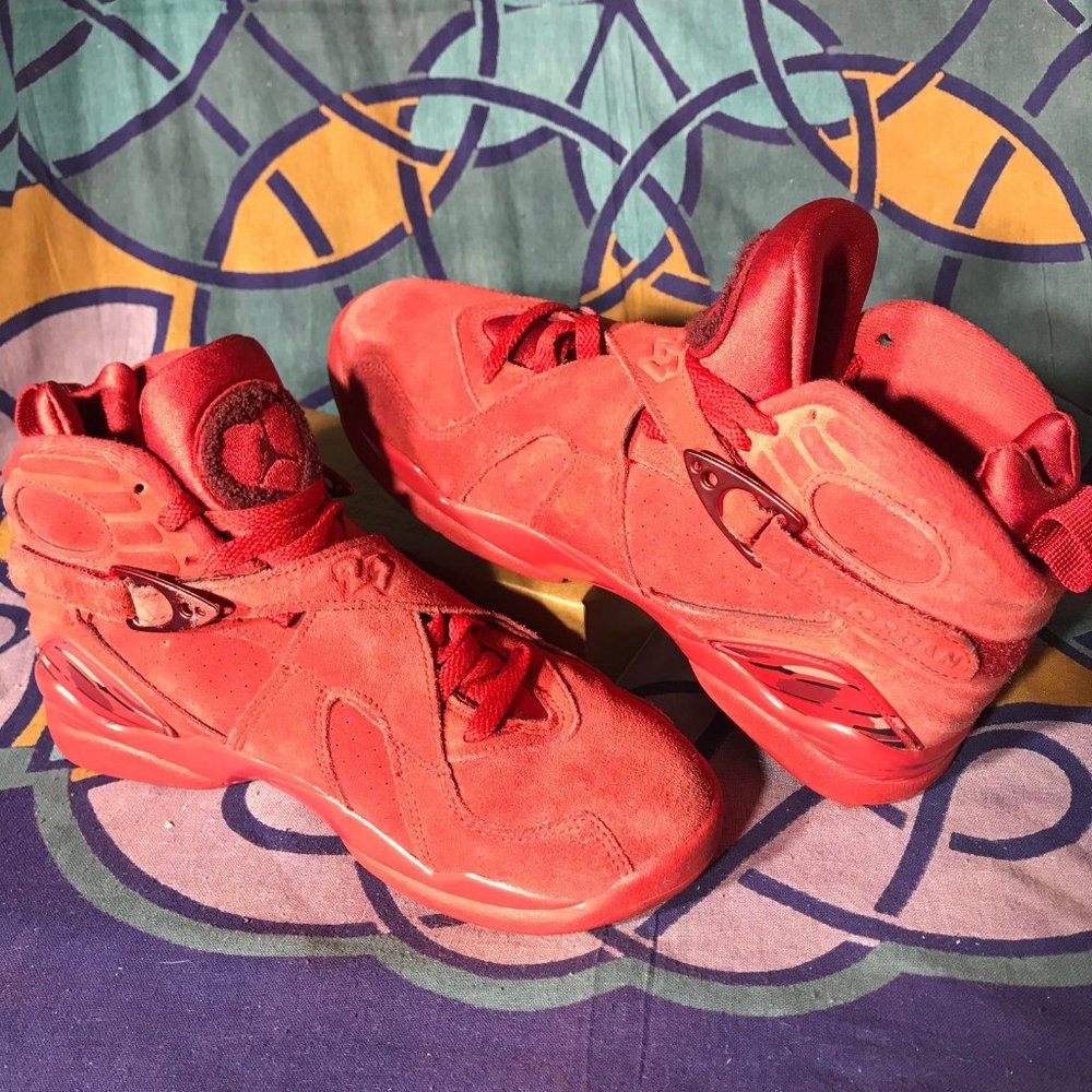 Air Jordan 8 VIII Retro Valentines Day Red Size Men's 8 Women’s 9.5 AQ2449-614